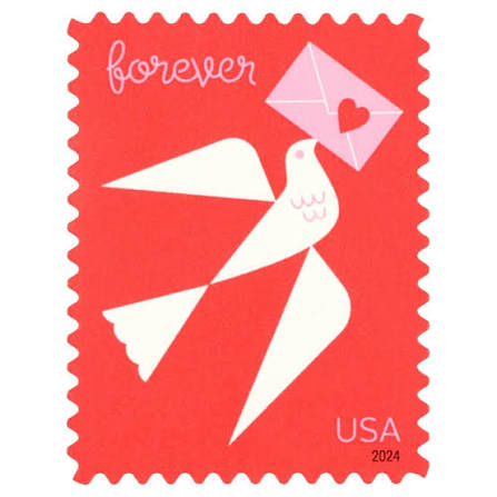 USPS Forever Stamps Sheet - Love (2023)