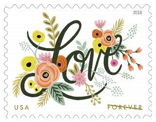 USPS Forever Stamps Sheet - (2018) USPS Love Flourishes Forever Stamps
