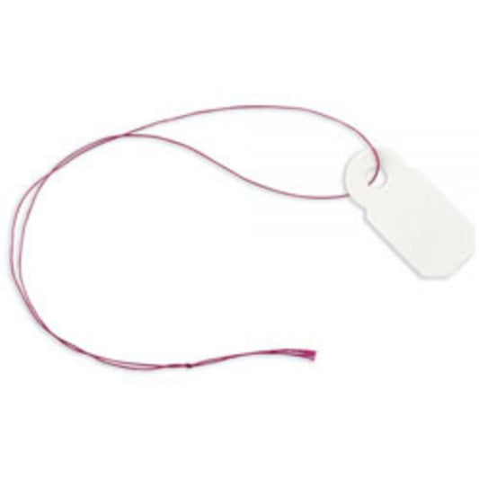 Jewelry Tags, 0.38" x 0.81", White, Pack Of 100 [ODFN681457]