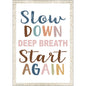 Slow Down, Deep Breath, Start Again Positive Poster [TCR7160]