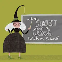 Witch Teacher Halloween Greeting Card [HAT40143701]
