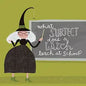 Witch Teacher Halloween Greeting Card [HAT40143701]