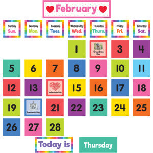 Colorful Calendar Pocket Chart Cards [TCR8345]
