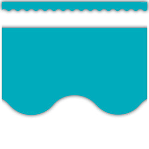 Teal Scalloped Border Trim [TCR5450]
