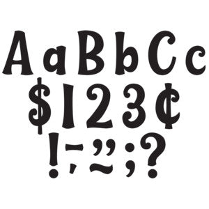 Black 4" Wild Whimsy Letters Combo Pack [TCR9197]