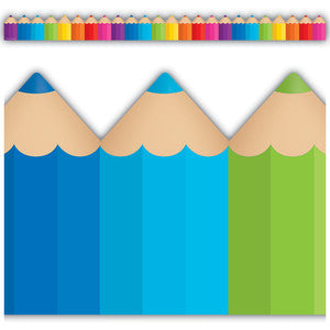 Colored Pencils Die-Cut Border Trim [TCR3496]