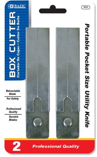 BAZIC Carton Cutters 2 Pck [111]