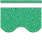 Green Glitz Scalloped Border Trim [TCR77024]