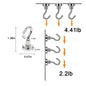 10pcs Super Strong Magnetic Hooks, 2Lbs Heavy Duty Magnetic Hooks For Hanging, Magnet Hooks For Cruise Ship, Camping Grill, Kitchen, Fridge, Garage Wall [LH01269A]