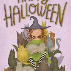 Witch with Cats Halloween Greeting Card [HAT47082301]