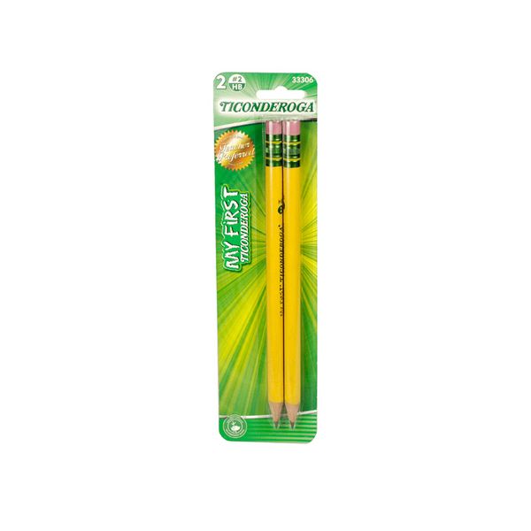 Ticonderoga My First Pre-Sharpened #2 Wood Pencils [DIX33306]