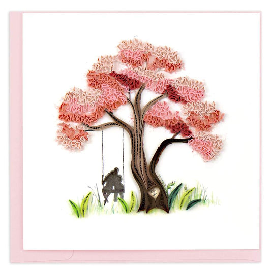 Quilled Blossoming Love Greeting Card [LV251]