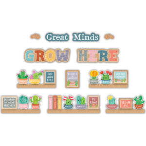 Happy Cactus Crew Mini Bulletin Board [TCR6959]