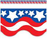 Patriotic Scalloped Border Trim [TCR4158]