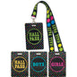 Chalkboard Brights Hall Pass Lanyards [TCR20320]