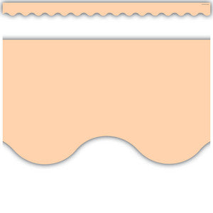 Peach Scalloped Border Trim [TCR8427]