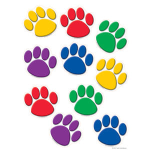 Colorful Paw Prints Accents [TCR4114]