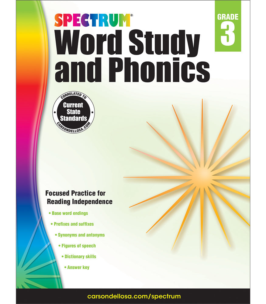 SPECTRUM WORD STUDY PHONICS GRADE 3 [CD704606]