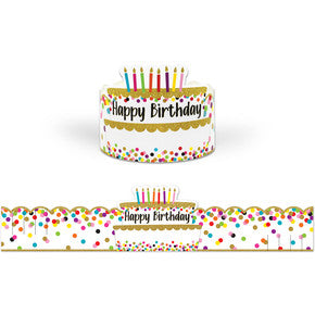 Confetti Happy Birthday Crowns [TCR1210]