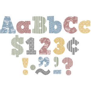 Classroom Cottage Bold Block 4" Letters Combo Pack [TCR7194]