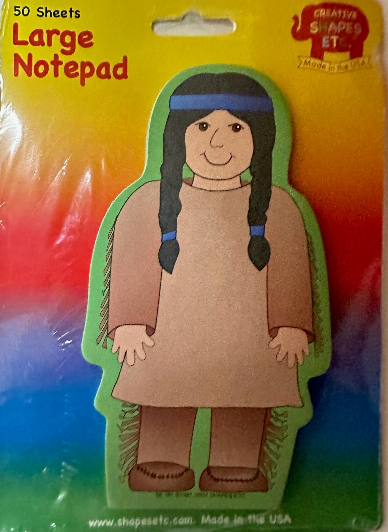 Notepad Large  - Native American Boy [SE181]