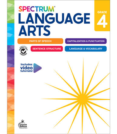 New Spectrum Language Arts Workbook Grade 4 Paperback [CD705494]