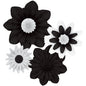 Black and White Paper Flowers [TCR8351]