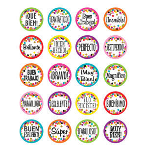 Confetti Spanish Stickers [TCR8725]