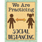 Travel the Map We are Practicing Social Distancing Chart [TCR7502]