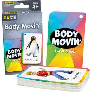 Body Movinâ€™ Flash Cards [TCR62077]