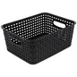 Black Woven Rectangle Basket - Small [5894159]