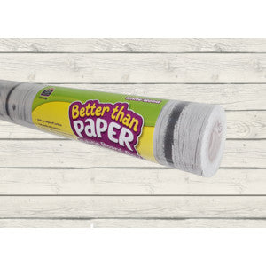 Better Than Paper Bulletin Board Roll -  WHITE WOOD [TCR77366]