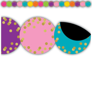 Confetti Circles Die-Cut Magnetic Border [TCR77390]