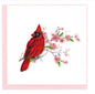 Quilled Cardinal & Cherry Blossom Greeting Card [BL1436]