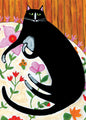Cat on Rug Blank Greeting Card [2667BL]