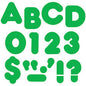 Green 4-Inch Casual Uppercase Ready Letters [T458]