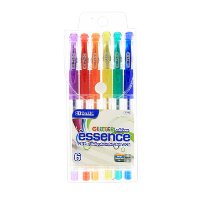 Essence Gel Pen 6 Glitter Color w/ Cushion Grip [1796]