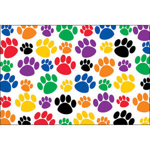 Colorful Paw Prints Postcards [TCR4799]