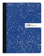 Office Depot Brand Composition Book, 7-1/2" x 9-3/4", Wide Ruled, 100 Sheets, Blue [6901441]