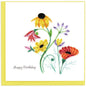 Quilled Wildflower Birthday Blooms Greeting Card [BD166]