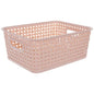 Pink Woven Rectangle Basket - Small [5894209]
