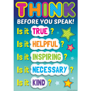 Think Before You Speak Positive Poster [TCR7408]