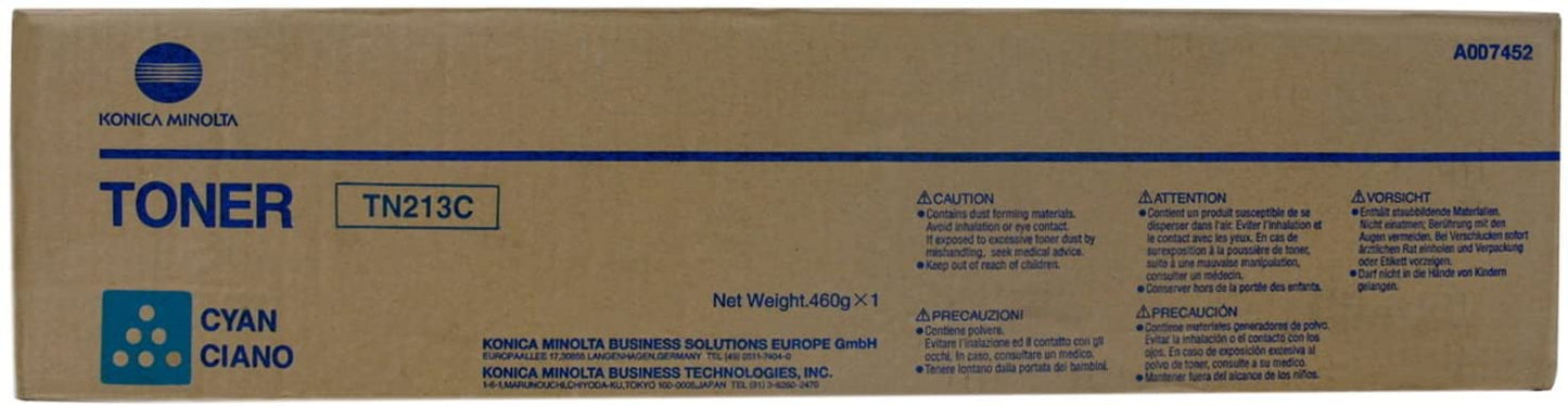 Konica Minolta TN-213 - Cyan - original - toner cartridge - for bizhub C203, C253 [TN213C]