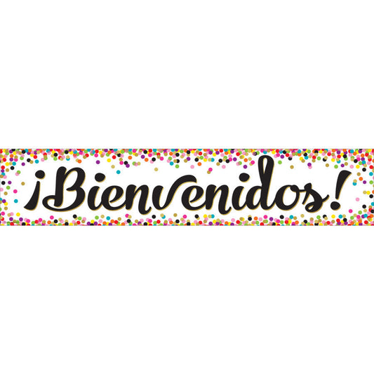 Confetti Bienvenidos Banner [TCR5324]