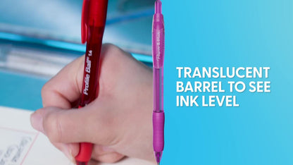 Paper Mate Profile Ballpoint Pen, Retractable, Bold 1.4 mm, Assorted Ink and Barrel Colors, 8/Pack