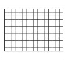 Graphing Grid (1½ Inch Squares) Wipe-Off Chart 17x22 [T1092]
