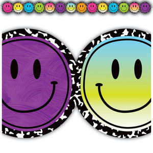 Brights 4Ever Smiley Faces Die-Cut Border Trim [TCR6929]