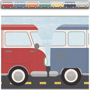 Moving Mountains Road Trip Camper Vans Straight Border Trim[TCR9233]