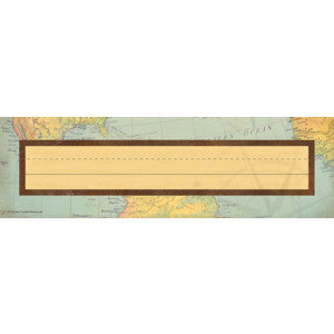 Travel the Map Flat Name Plates [TCR8571]
