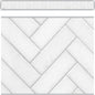 Modern Farmhouse White Herringbone Straight Border Trim [TCR8514]